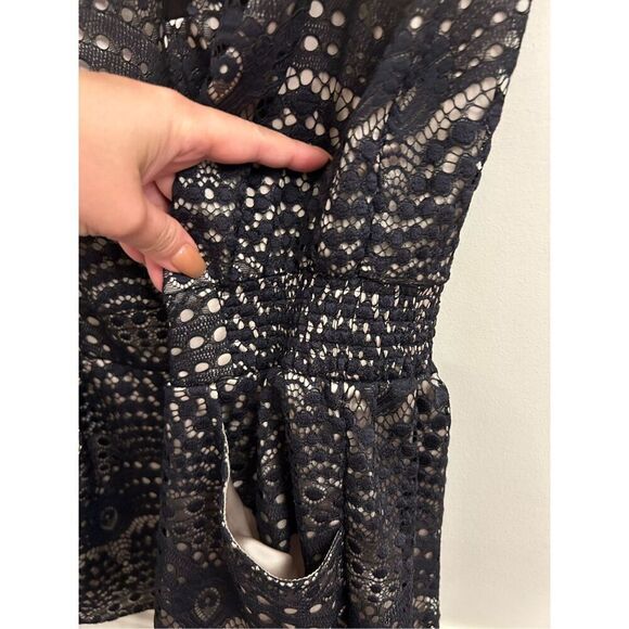 Twelfth Street by Cynthia Vincent Lace Romper S Silk Trim MSRP $398 - Picture 13 of 14